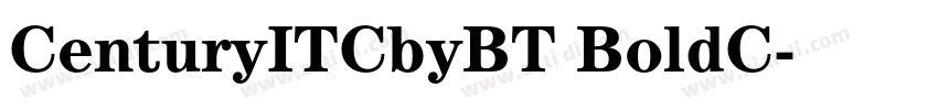 CenturyITCbyBT BoldC字体转换